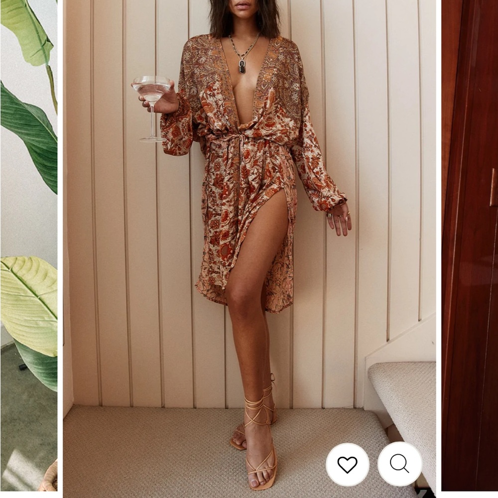 12th Tribe BOHO Laguna Beach Floral Kimono - NWT